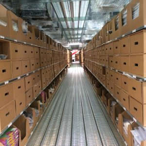 Gang ways shelving